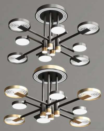 现代吊灯3D模型下载